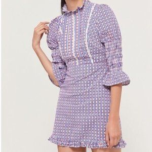 Laura Ashley Urban Outfitters Exclusive Maisy Mock Neck Dress